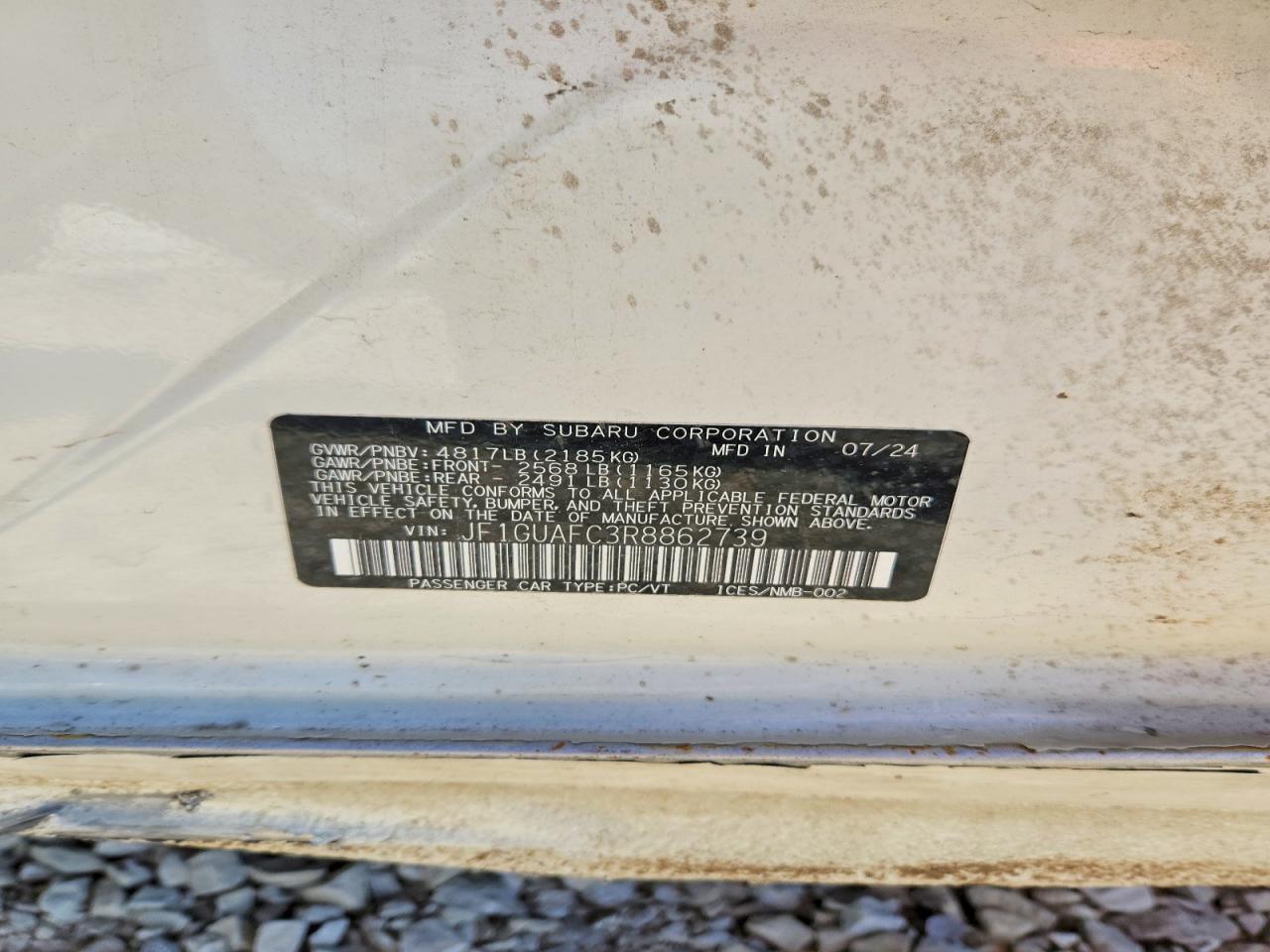 2024 Subaru Impreza VIN JF1GUAFC3R8862739 photo 12