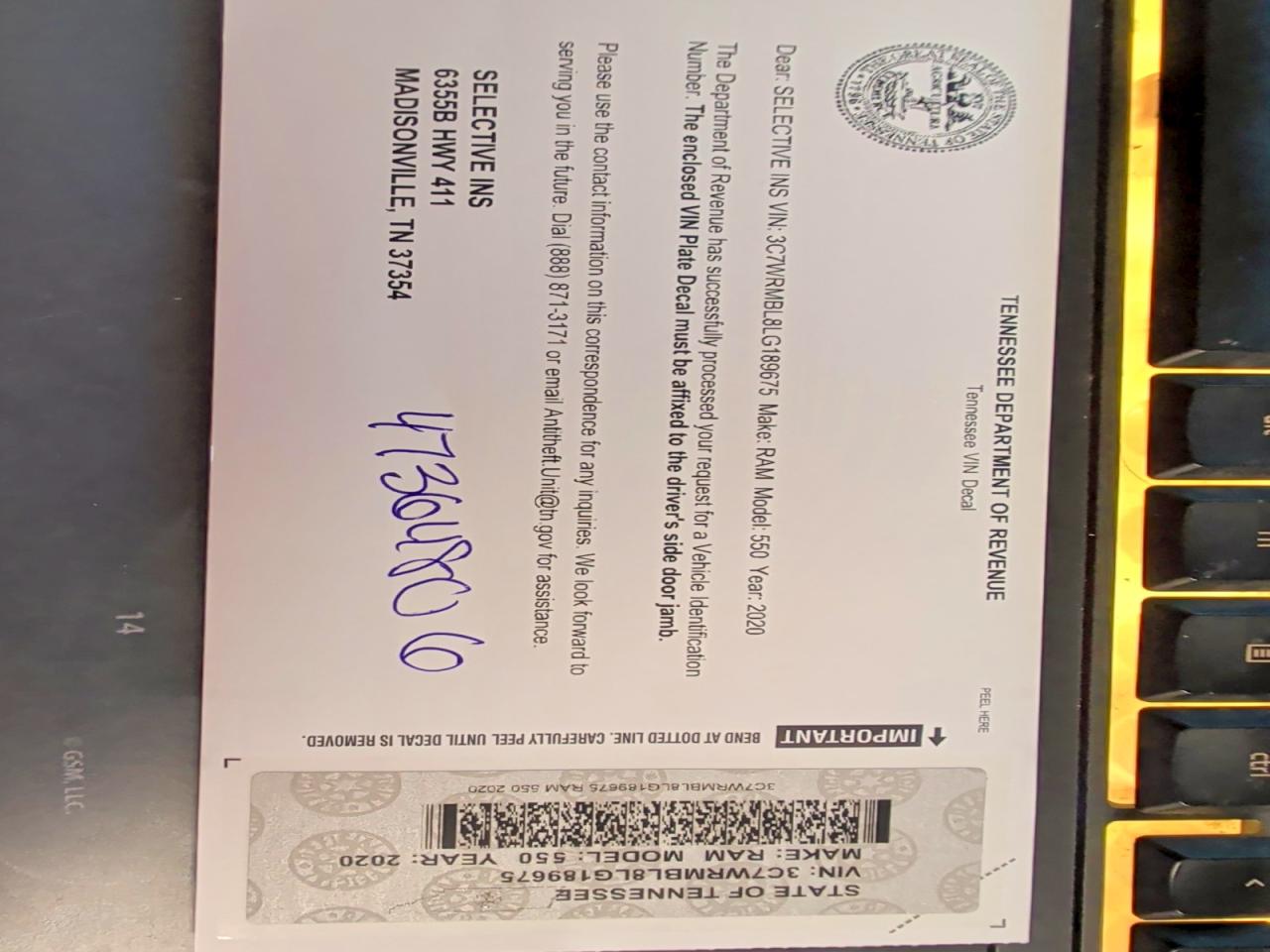 2020 Ram All models VIN 3C7WRMBL8LG189675 photo 12