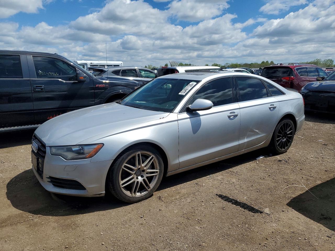 2013 AUDI A6 VIN WAUFGCFC6DN127608 photo 1