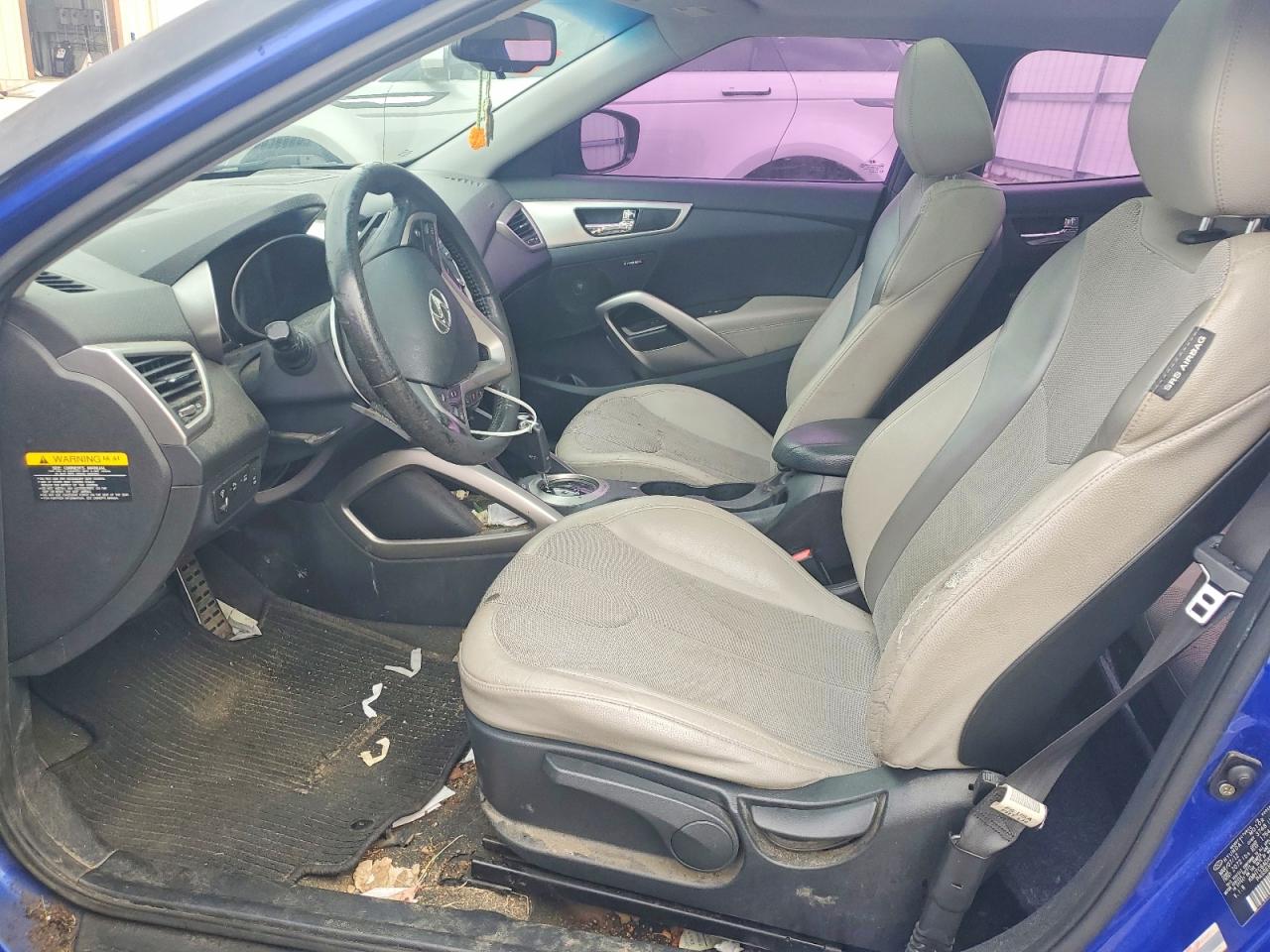 2012 HYUNDAI Veloster VIN KMHTC6ADXCU067609 photo 7