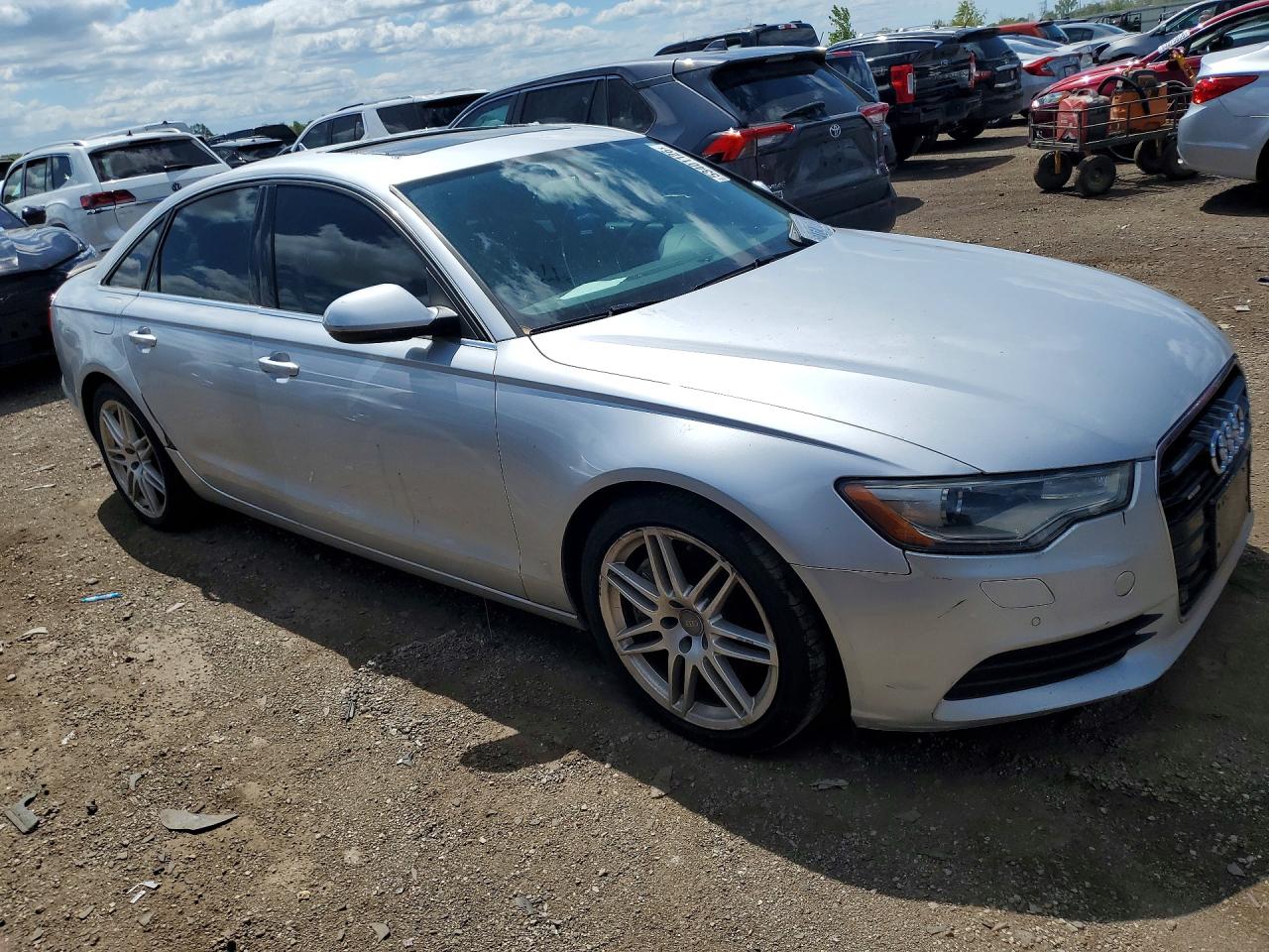 2013 AUDI A6 VIN WAUFGCFC6DN127608 photo 4