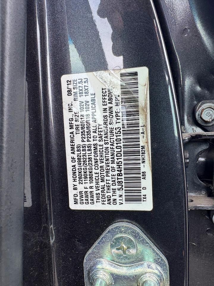 2013 Acura Rdx VIN 5J8TB4H51DL010153 photo 10