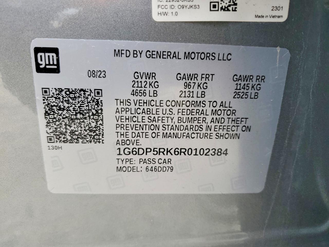 2024 Cadillac Ct5 VIN 1G6DP5RK6R0102384 photo 12