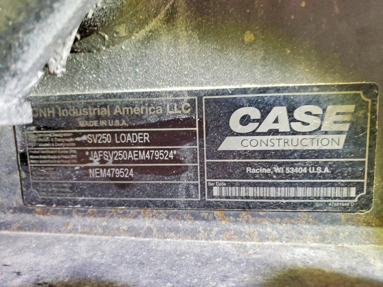 2012 CASE All models VIN JAFSV250AEM479524 photo 10
