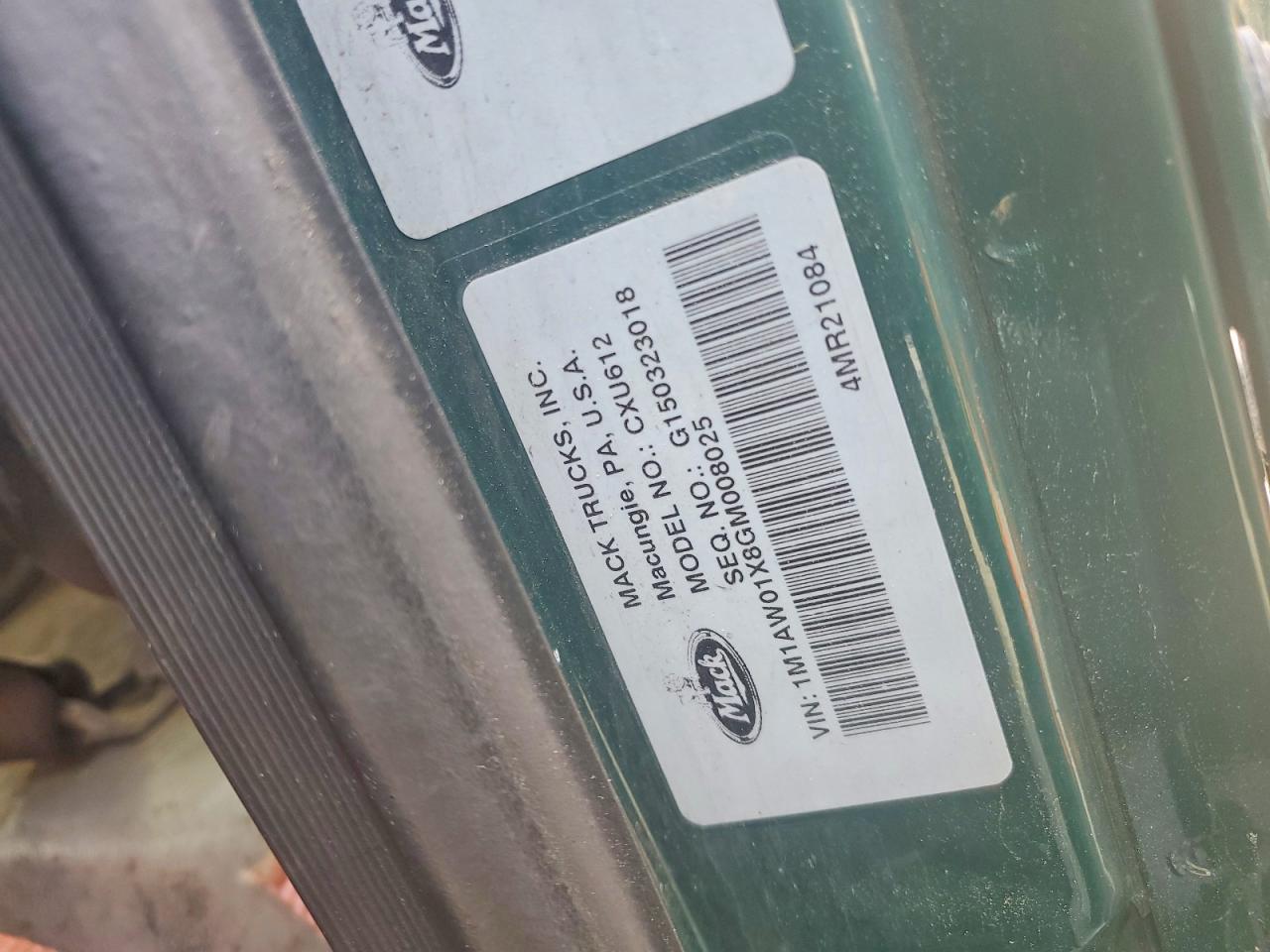2016 MACK All other VIN 1M1AW01X8GM008025 photo 10