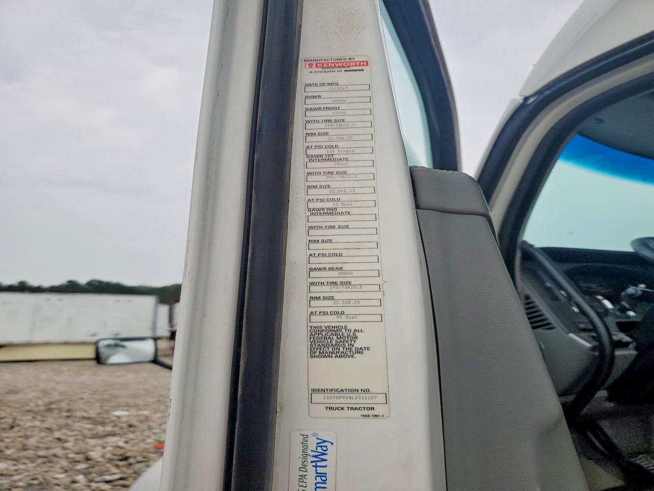 2020 KENWORTH All other VIN 1XKYDP9X4LJ311157 photo 10