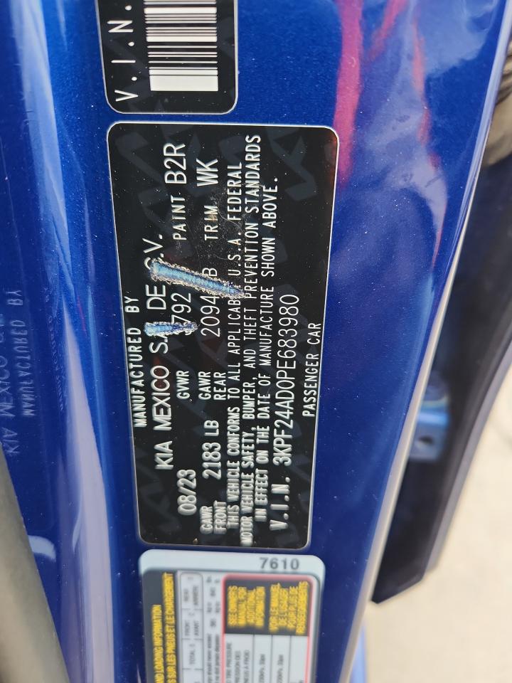 2023 Kia Forte lxs VIN 3KPF24AD0PE683980 photo 12