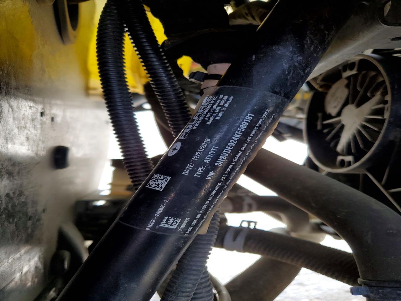 2019 POLARIS Sidebyside VIN 3NSVDE924KF589181 photo 10