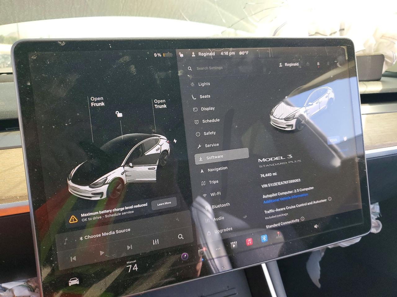 2019 Tesla Model 3 VIN 5YJ3E1EA7KF399063 photo 9