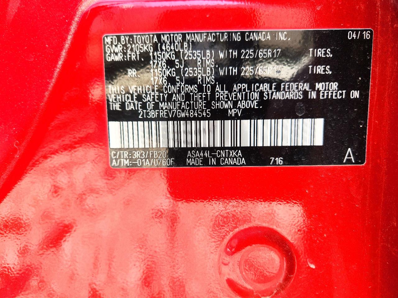 2016 Toyota Rav4 VIN 2T3BFREV7GW484545 photo 12
