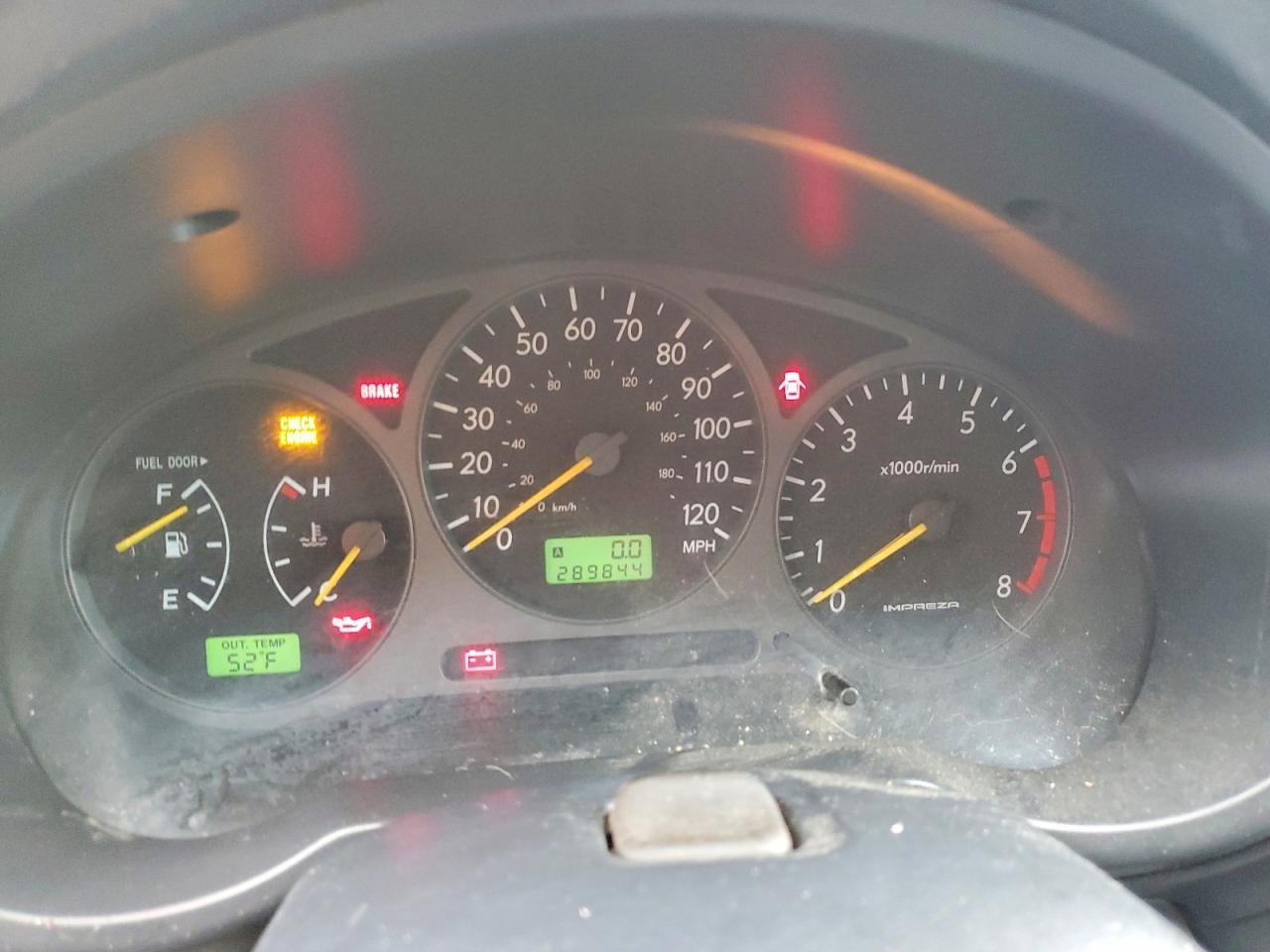 2002 Subaru Impreza VIN JF1GG68592G826570 photo 9