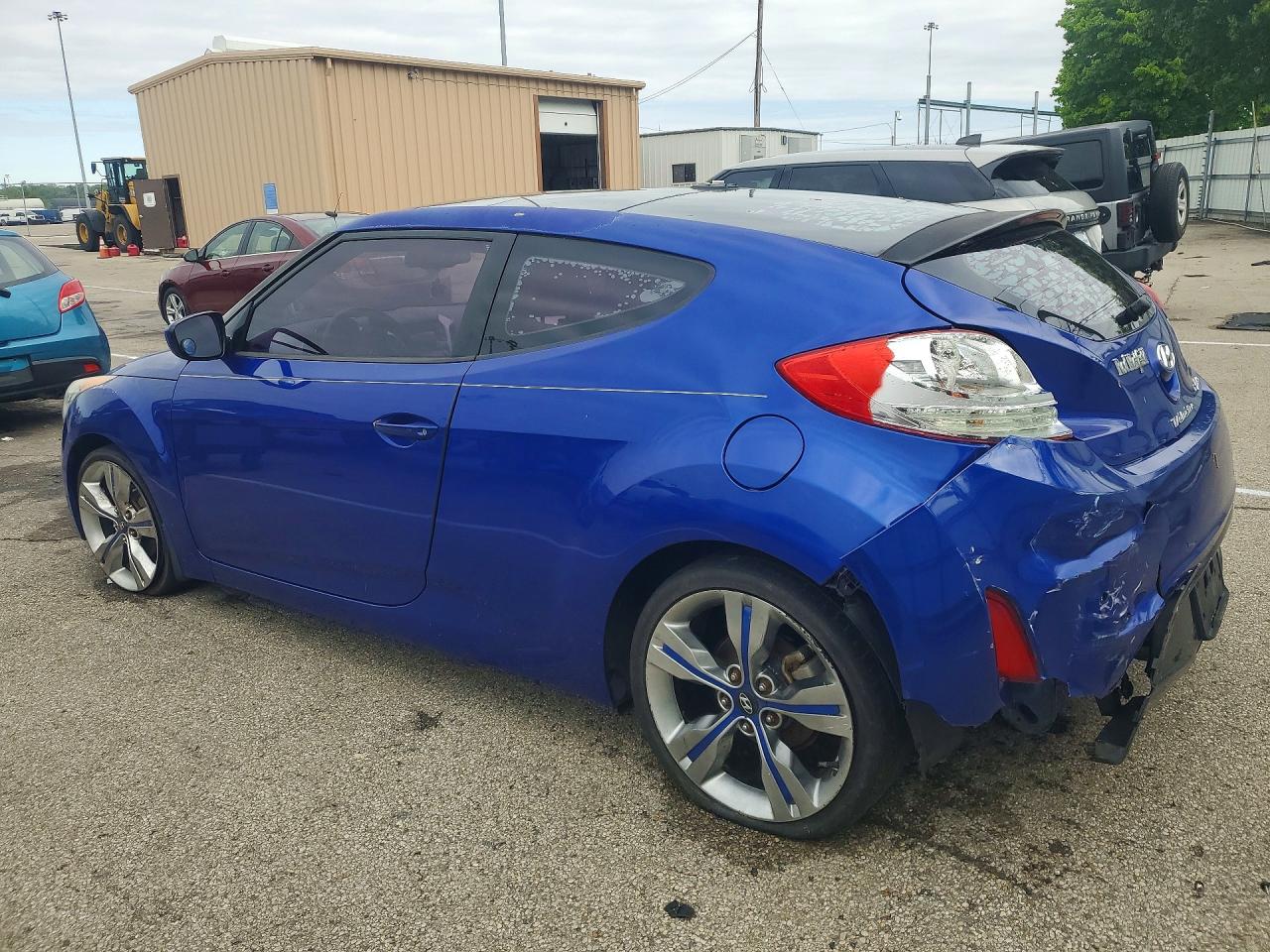 2012 HYUNDAI Veloster VIN KMHTC6ADXCU067609 photo 2