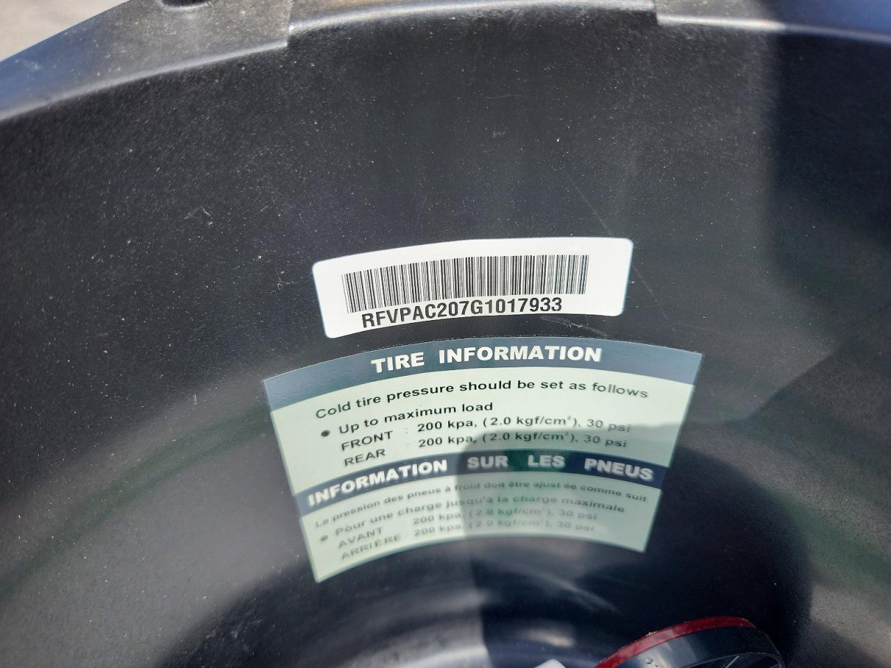 2016 GENUINE Scooter VIN RFVPAC207G1017933 photo 9