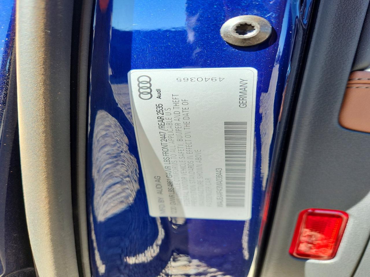 2021 Audi A4 VIN WAUEAAF43MA036443 photo 12