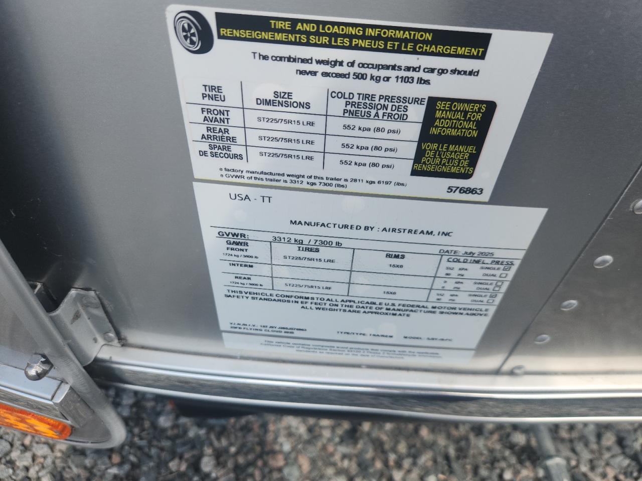 2025 AIRSTREAM Flying clo VIN 1STJ9YJ28SJ576863 photo 8