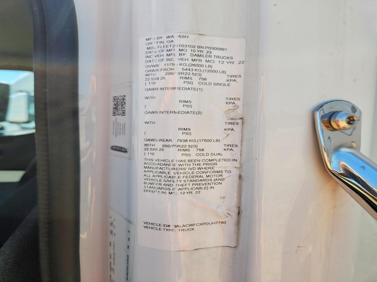 2023 FREIGHTLINER All other VIN 3ALACWFCXPDUH7780 photo 12