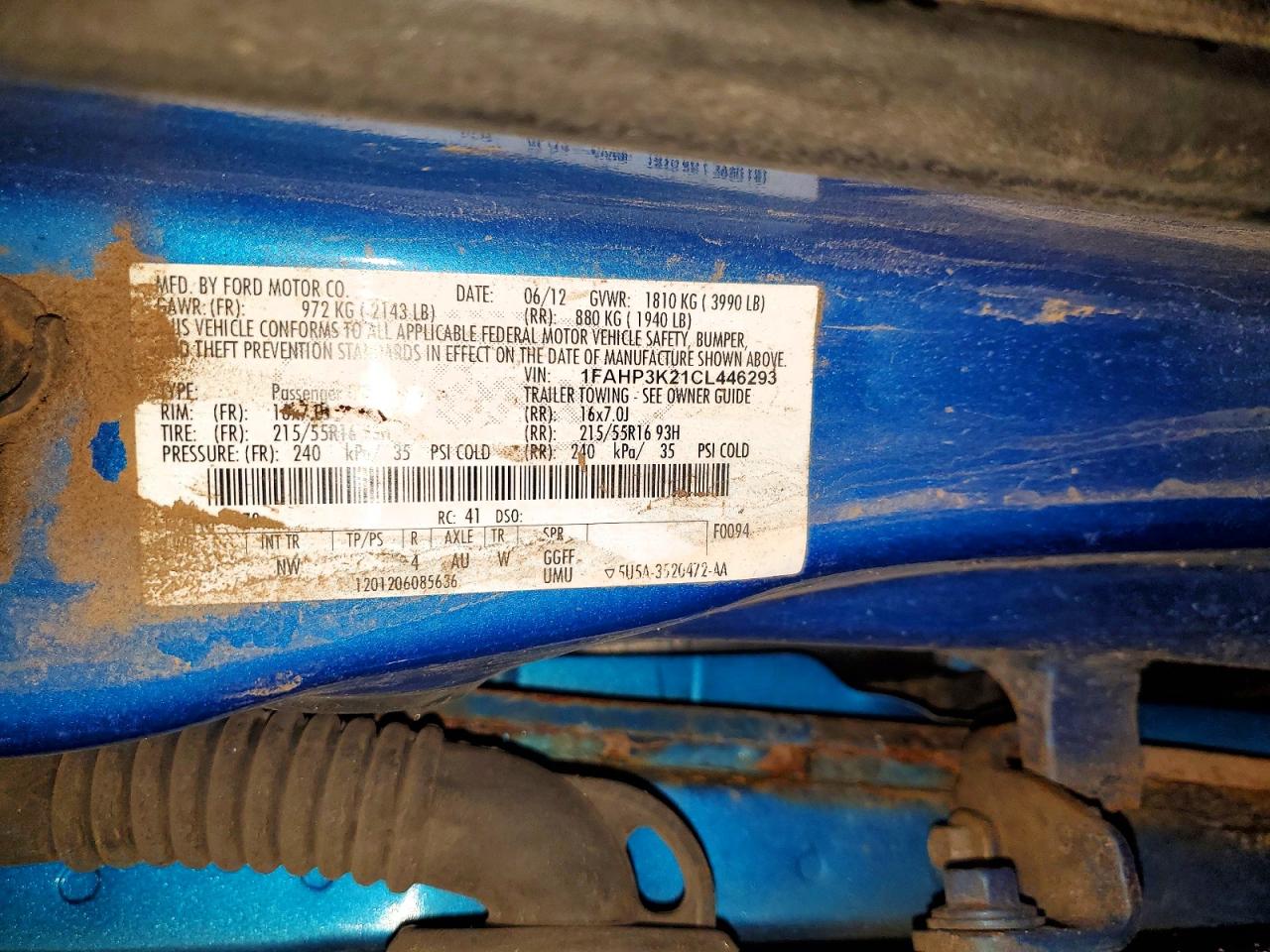 2012 Ford Focus VIN 1FAHP3K21CL446293 photo 12