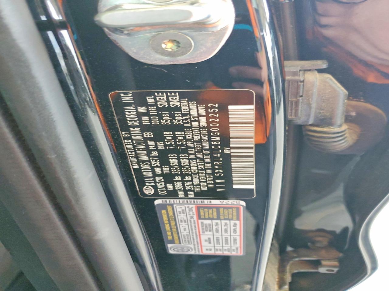2021 Kia Sorento VIN 5XYRL4LC8MG002252 photo 12