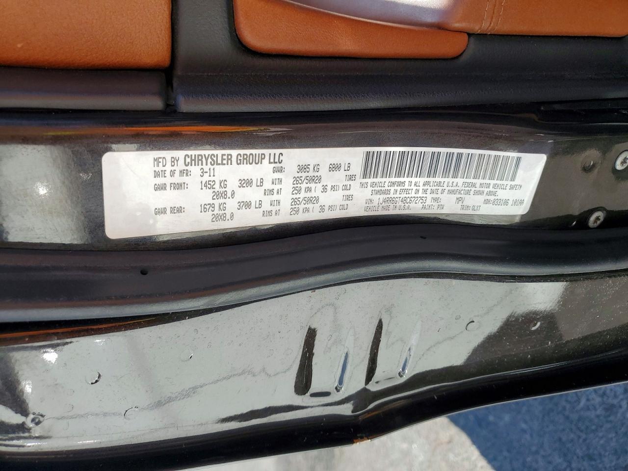 2011 Jeep Cherokee VIN 1J4RR6GT4BC672753 photo 12
