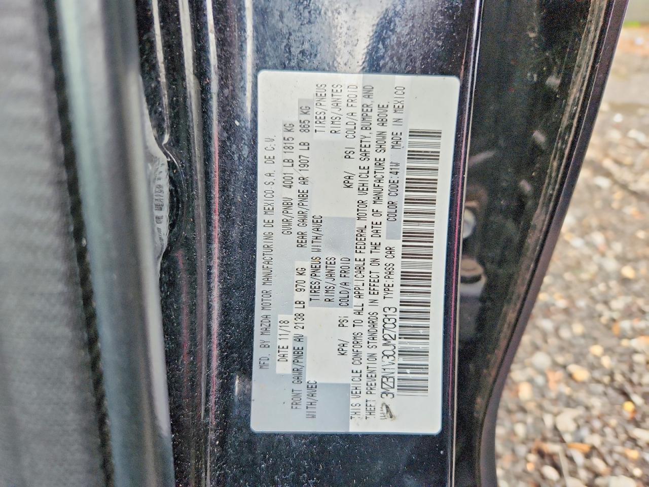 2018 Mazda 3 VIN 3MZBN1V30JM270313 photo 12