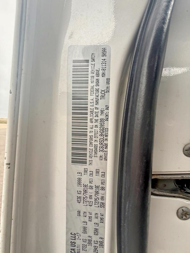 2017 Ram All models VIN 3C6UR5DL8HG620599 photo 10