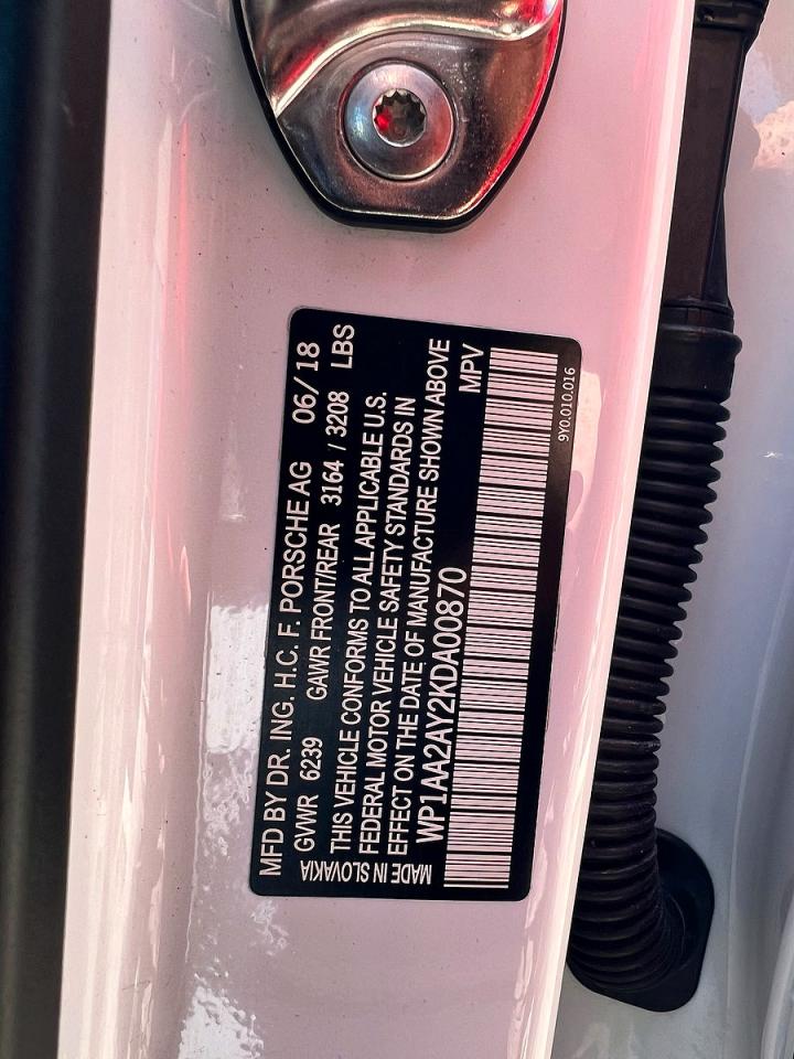 2019 PORSCHE Cayenne VIN WP1AA2AY2KDA00870 photo 10