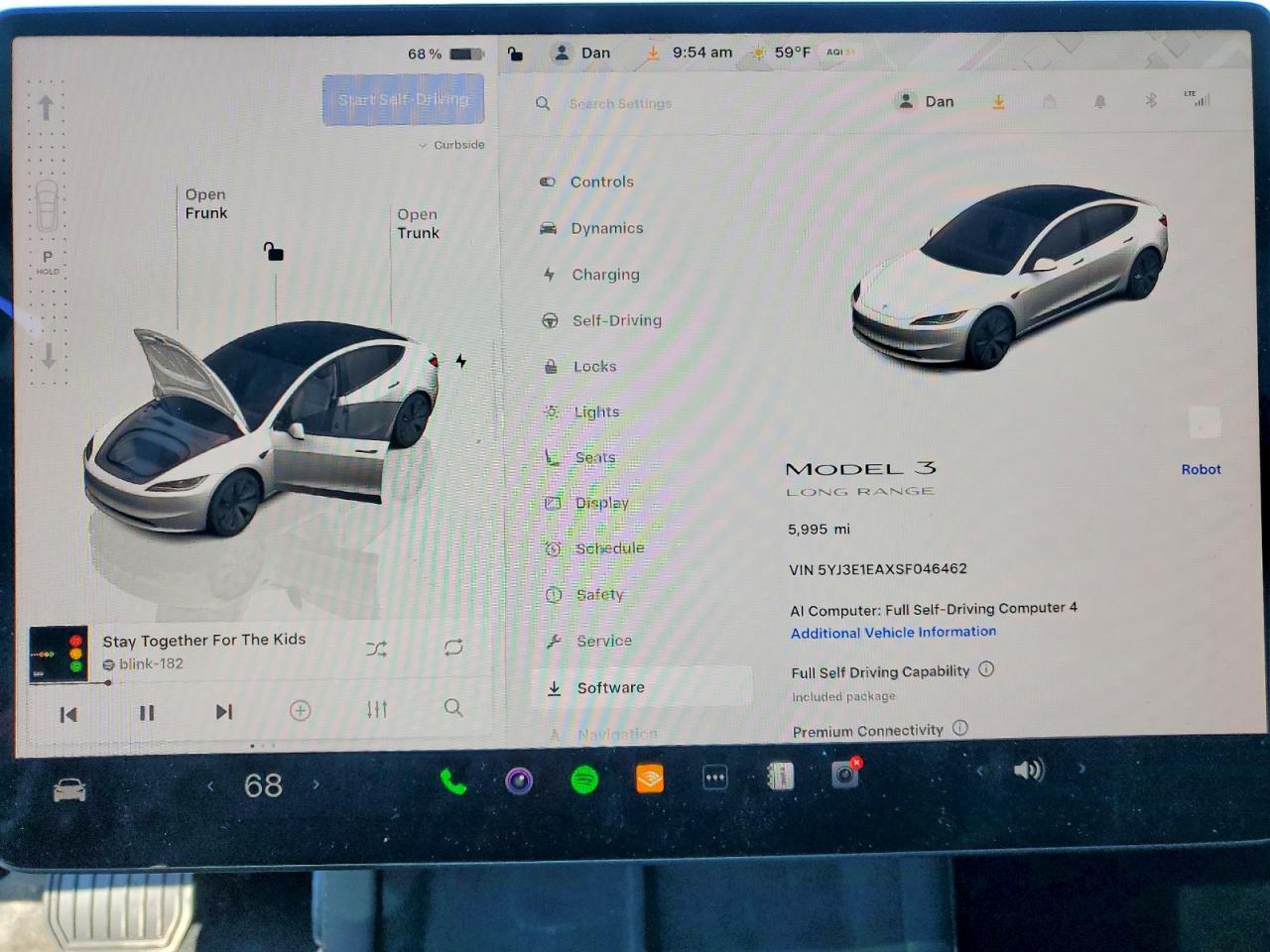 2025 Tesla Model 3 VIN 5YJ3E1EAXSF046462 photo 9