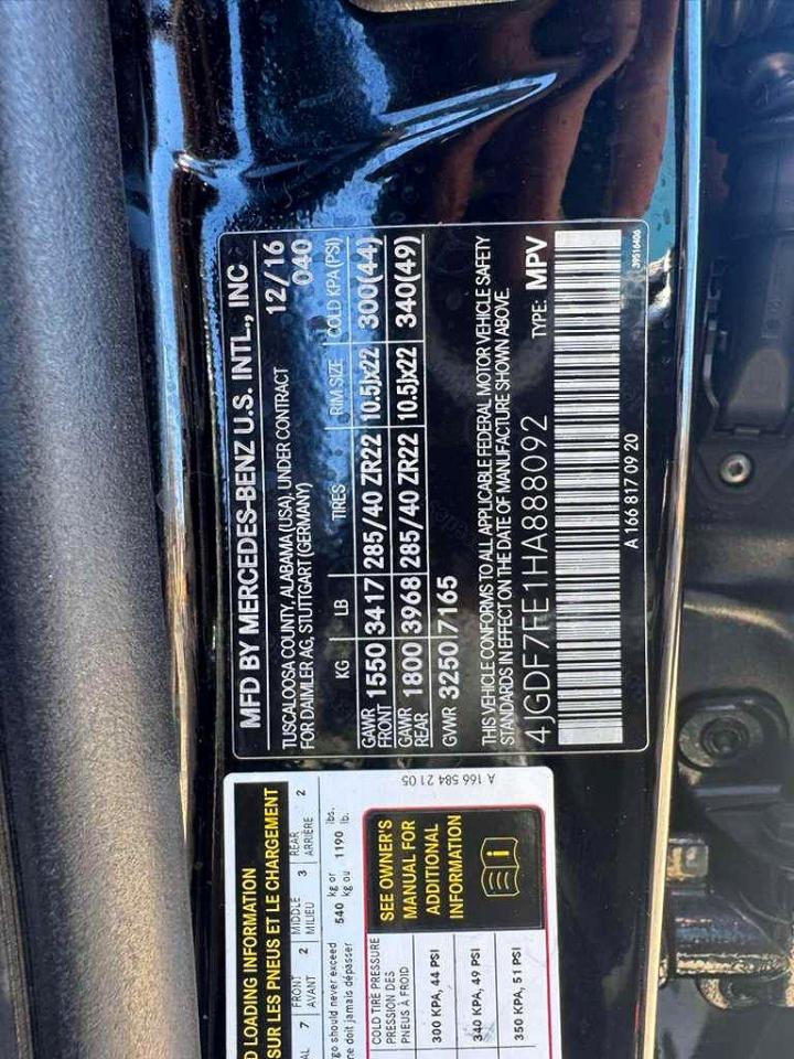 2017 MERCEDES-BENZ Gls-class VIN 4JGDF7FE1HA888092 photo 10