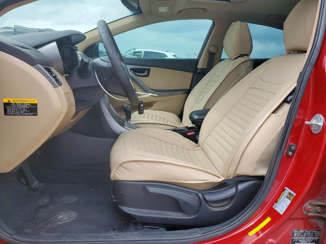 2012 HYUN Elantra VIN KMHDH4AEXCU462506 photo 7