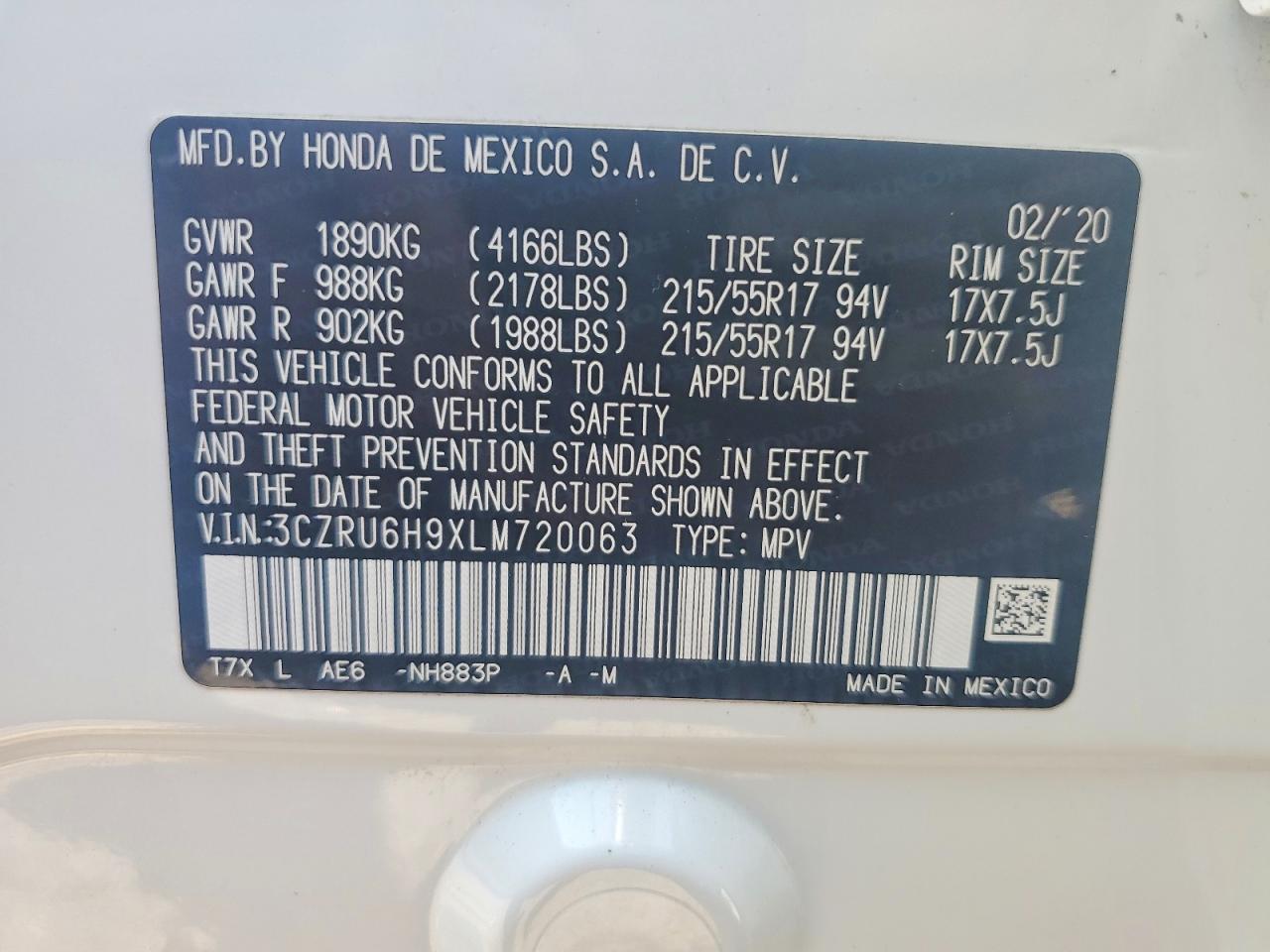 2020 Honda Hr-v VIN 3CZRU6H9XLM720063 photo 12