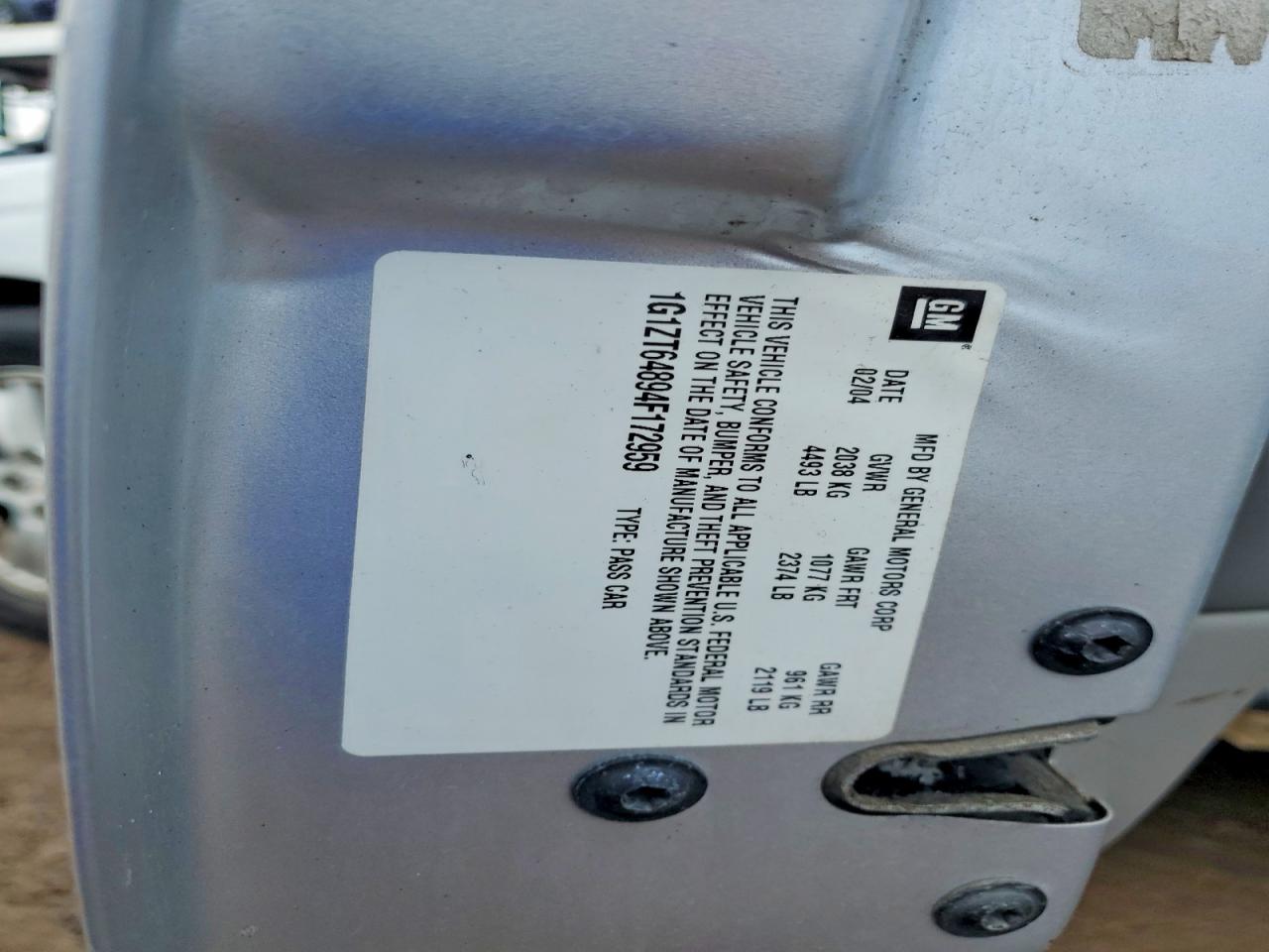 2004 Chevrolet Malibu VIN 1G1ZT64894F172959 photo 12