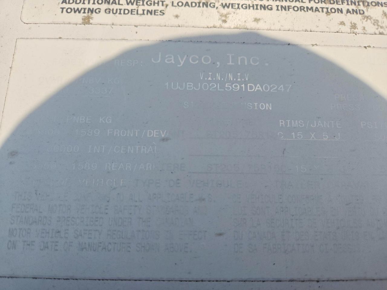 2009 JAYCO Eagle seri VIN 1UJBJ02L591DA0247 photo 10