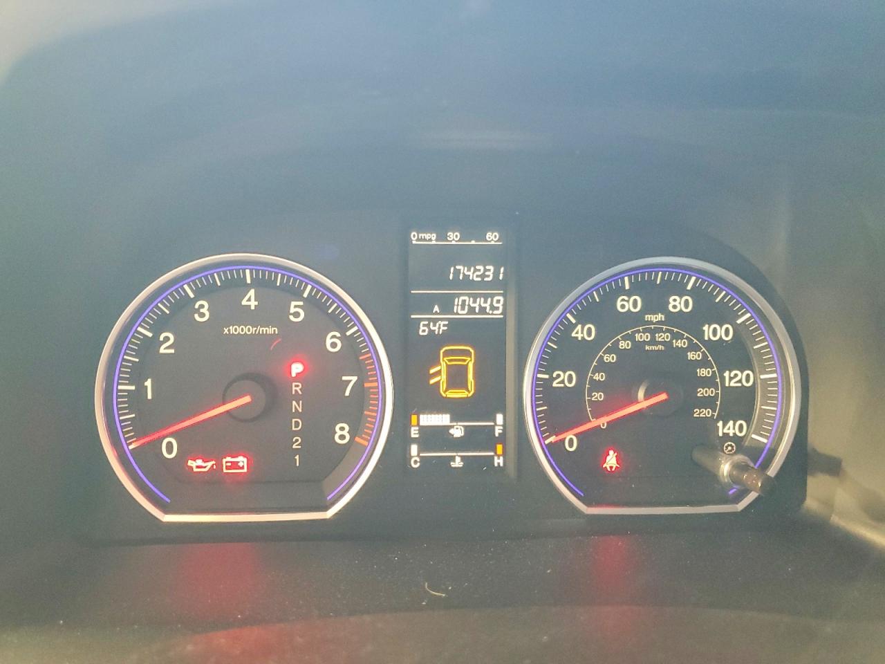 2008 Honda Crv VIN JHLRE48598C076846 photo 9