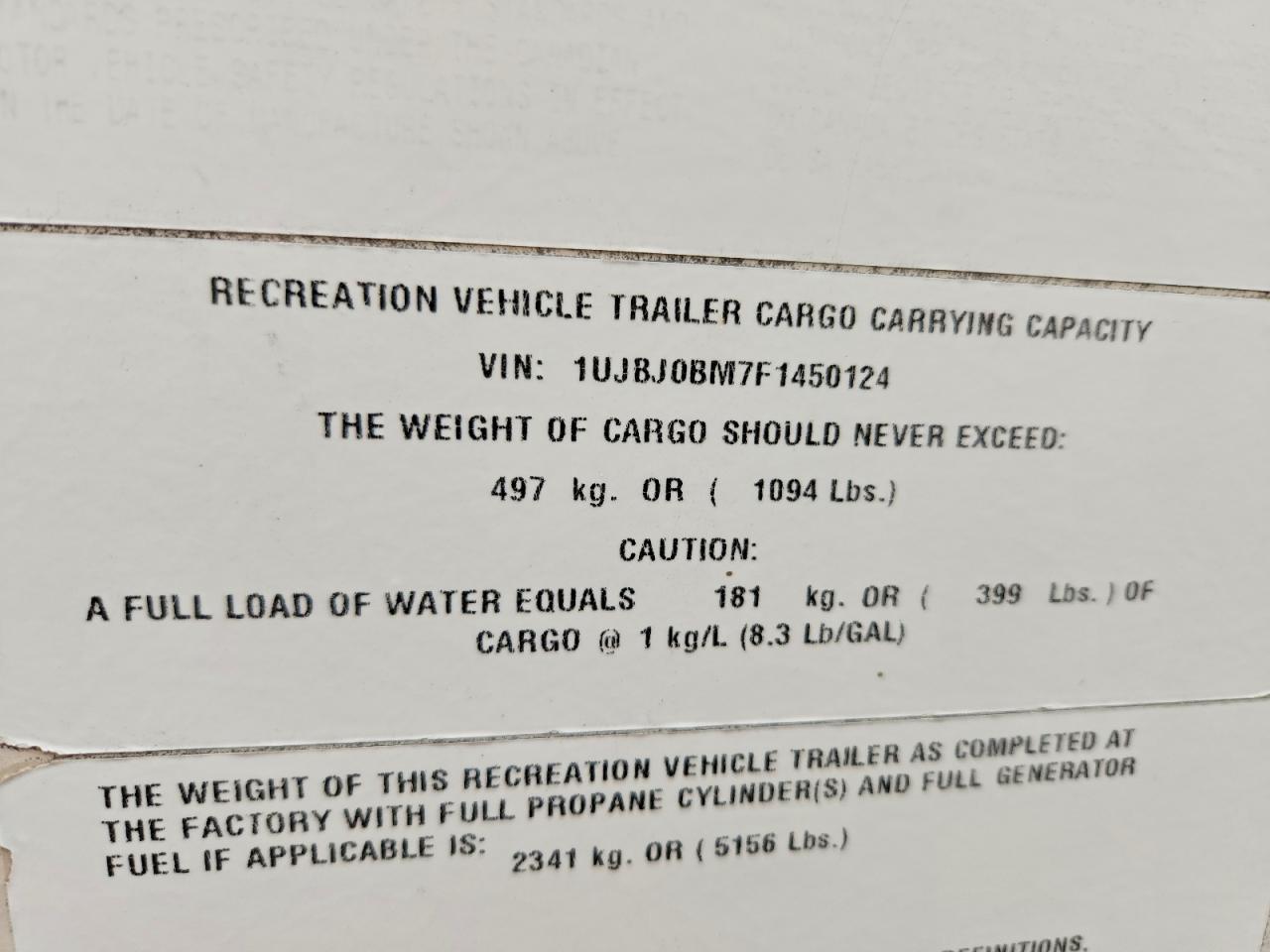 2015 JAYCO Recreation VIN 1UJBJ0BM7F1450124 photo 10
