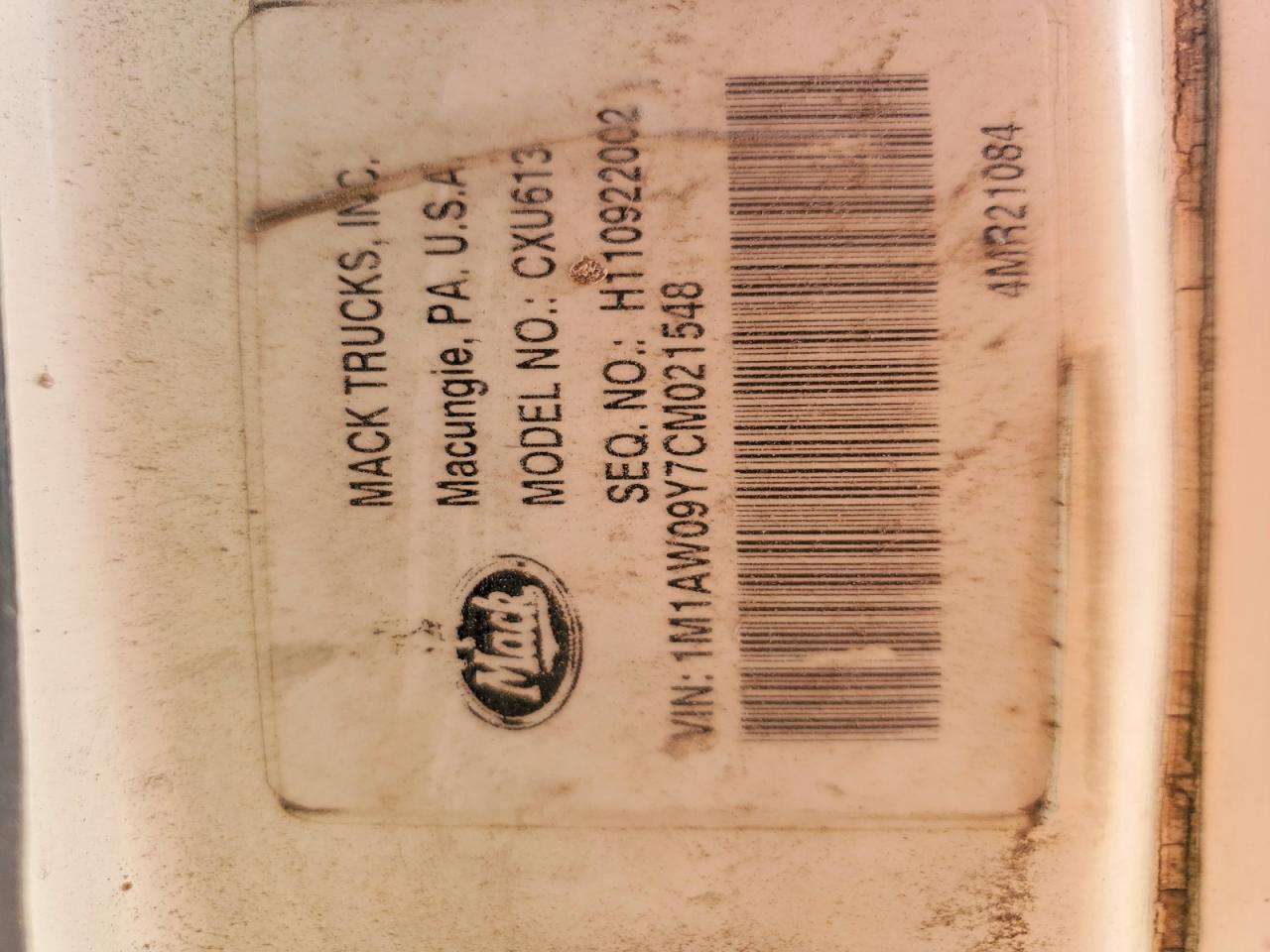 2012 MACK All other VIN 1M1AW09Y7CM021548 photo 10