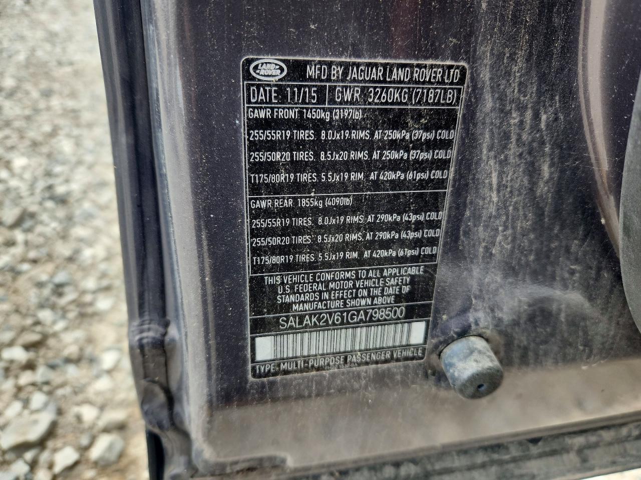 2016 Land Lr4 VIN SALAK2V61GA798500 photo 12