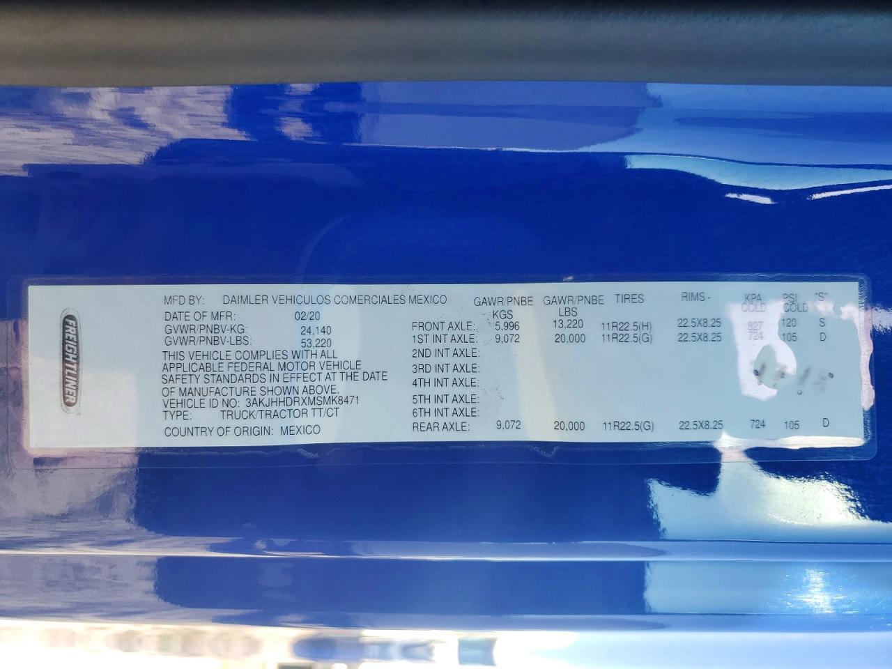 2021 FREIGHTLINER All other VIN 3AKJHHDRXMSMK8471 photo 10