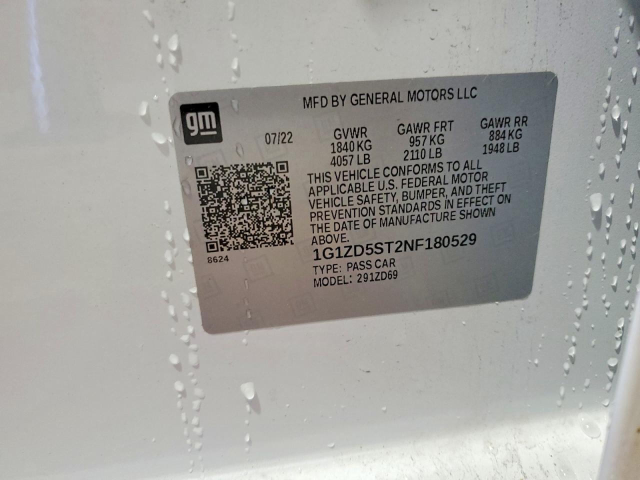 2022 Chevrolet Malibu VIN 1G1ZD5ST2NF180529 photo 12