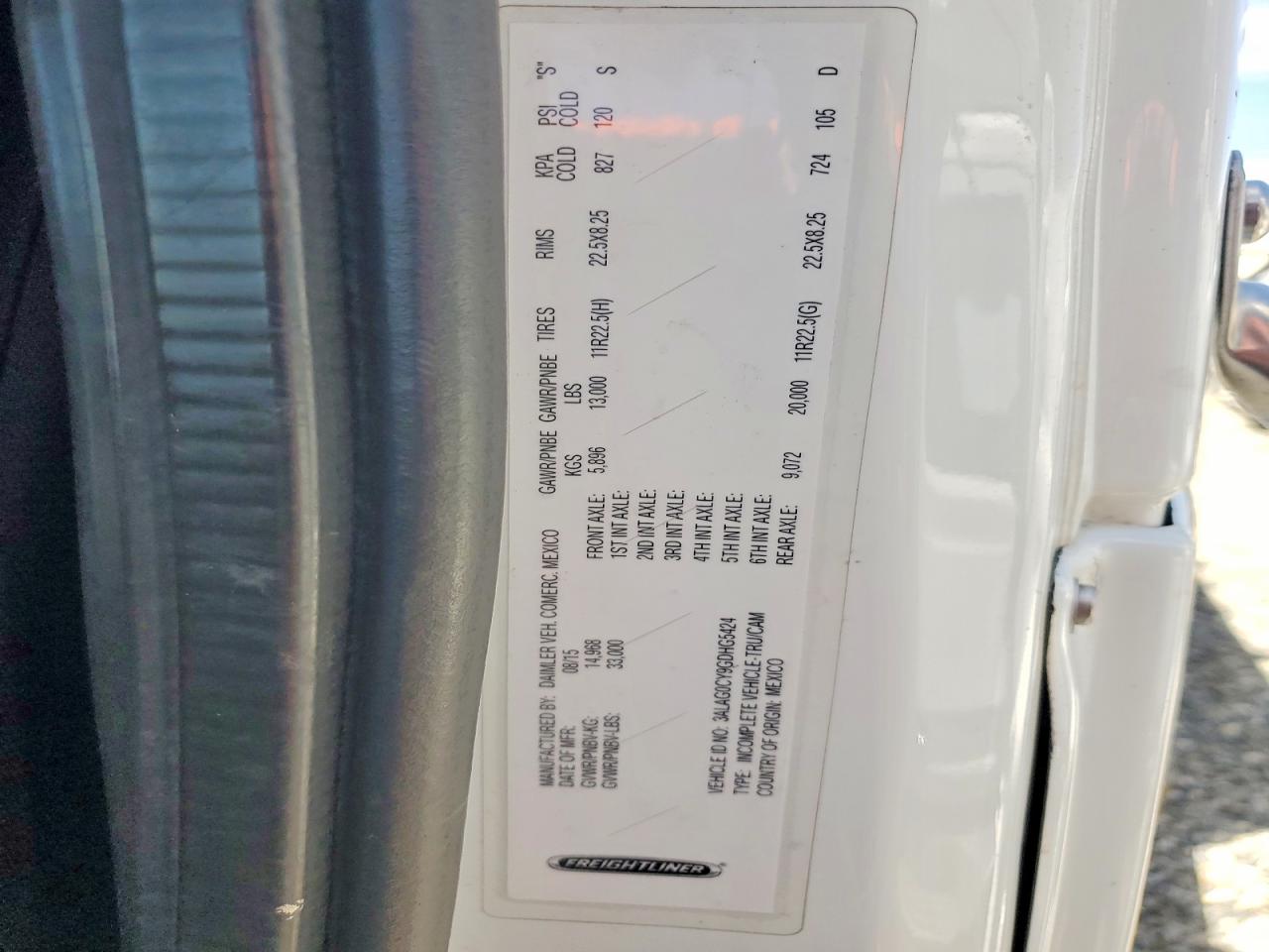 2016 FREIGHTLINER All other VIN 3ALAG0CY9GDHG5424 photo 10