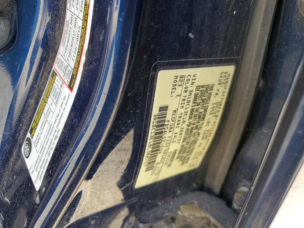 2008 Nissan Versa VIN 3N1BC13E18L388757 photo 12