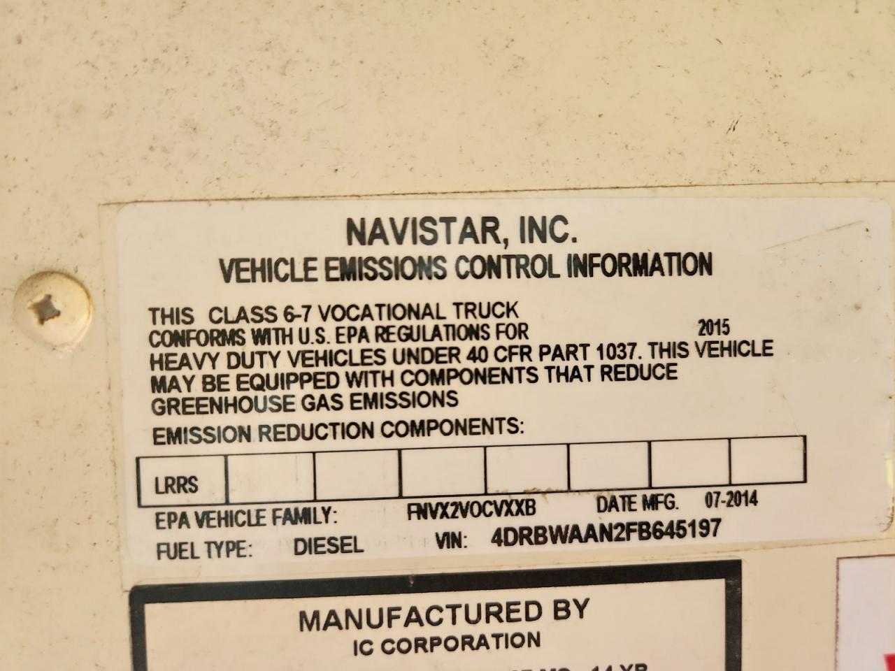 2015 IC All other VIN 4DRBWAAN2FB645197 photo 10
