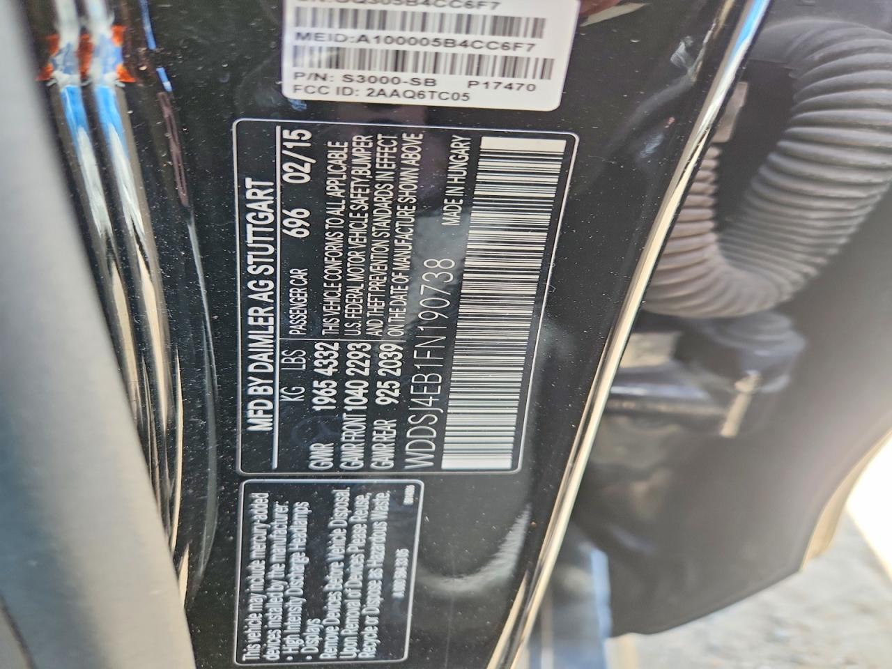 2015 Mercedes-Benz Cla-class VIN WDDSJ4EB1FN190738 photo 12