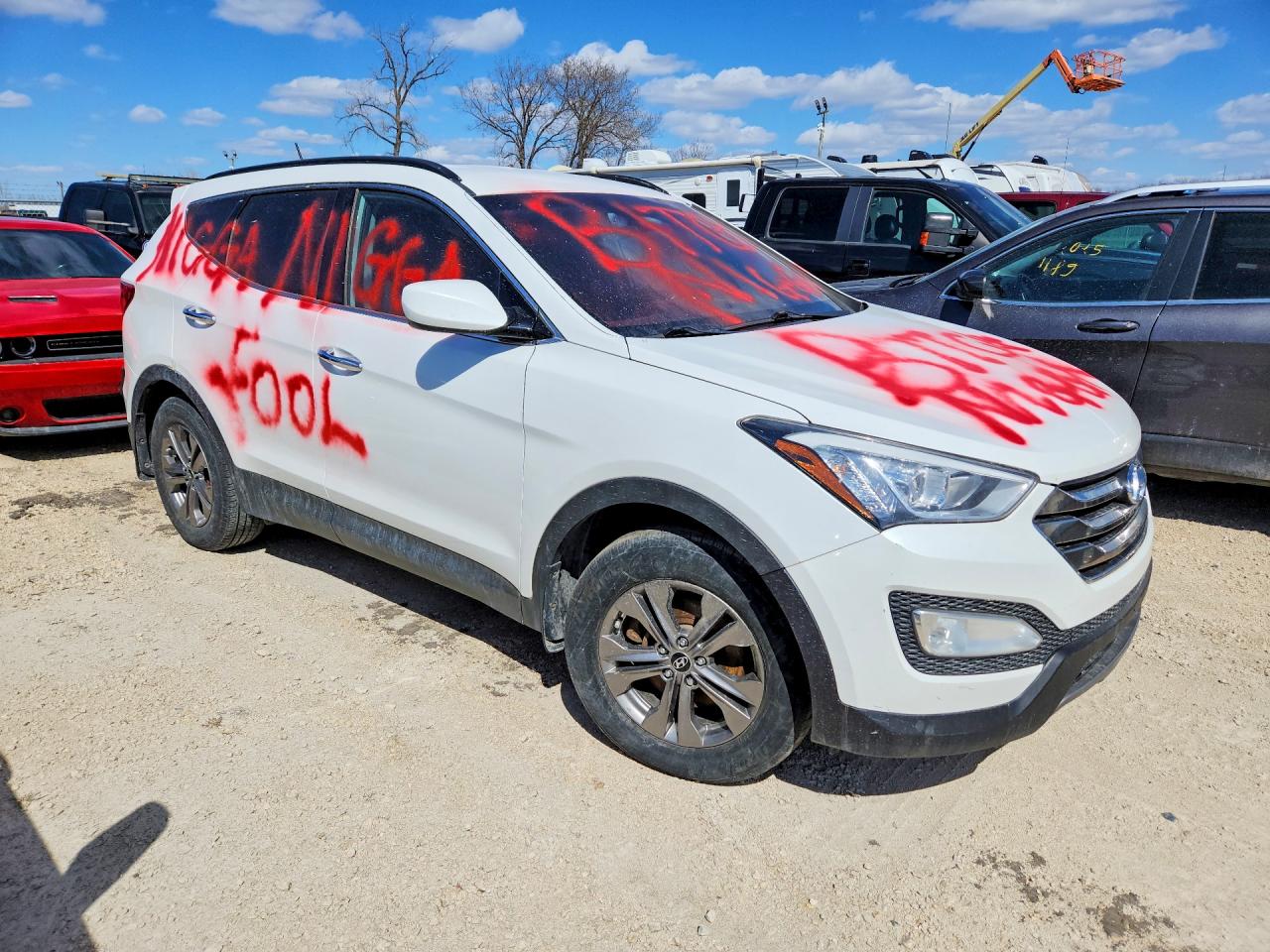2014 Hyundai Santa fe VIN 5XYZUDLB1EG222709 photo 4