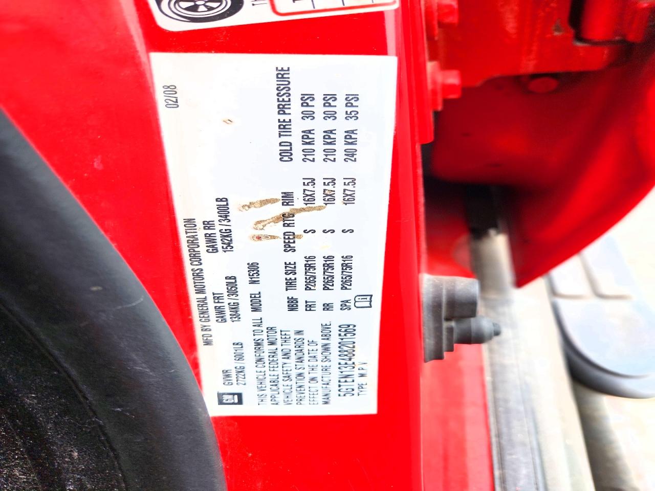 2008 Hummer Prius le a VIN 5GTEN13E488201569 photo 12