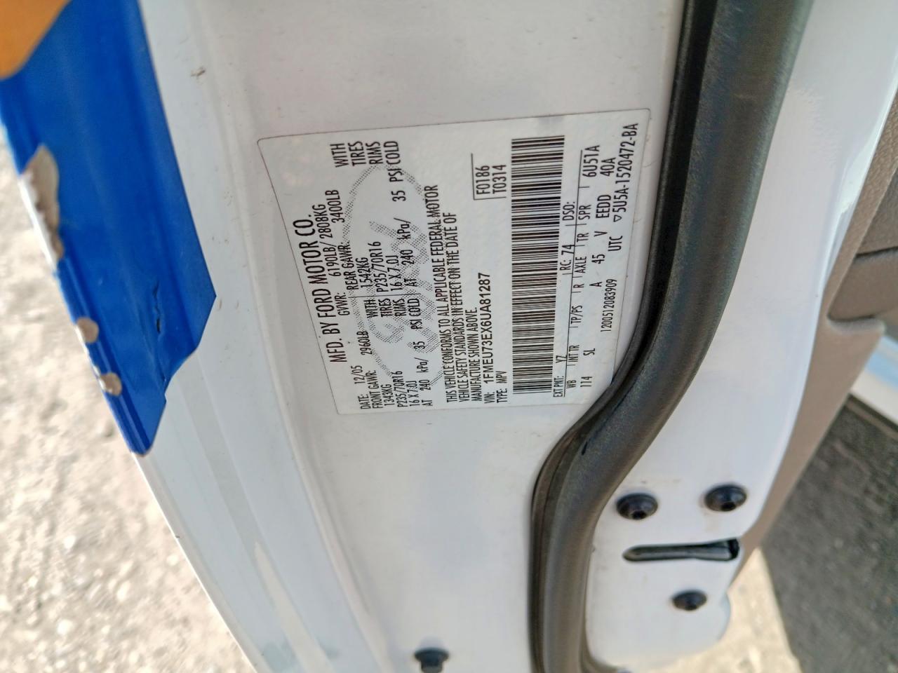 2006 FORD Explorer VIN 1FMEU73EX6UA81287 photo 12