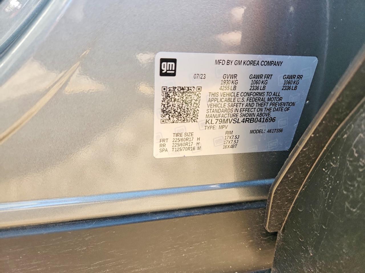 2024 Chevrolet Trailblaze VIN KL79MVSL4RB041696 photo 12