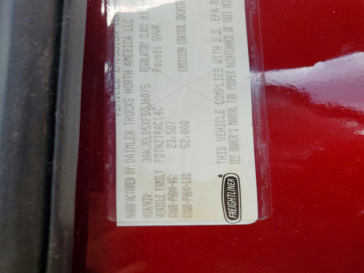 2015 FREIGLINER All other VIN 3AKJGLD5XFSGJ6075 photo 10