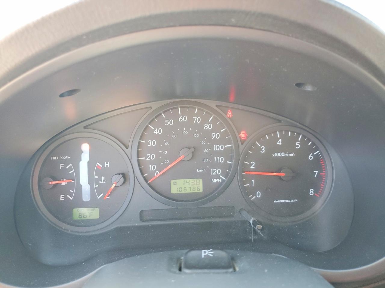 2007 Subaru Impreza VIN JF1GG61687H801115 photo 9