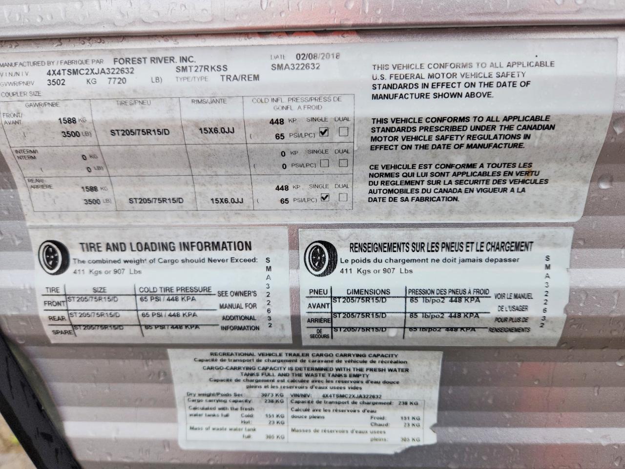 2018 SALEM Travel tra VIN 4X4TSMC2XJA322632 photo 10