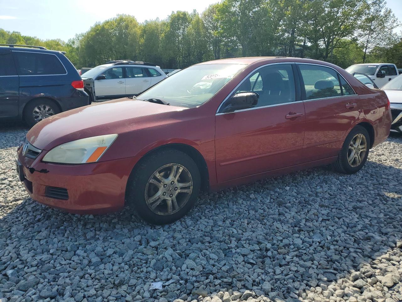 2007 Honda Accord VIN 1HGCM56317A055000 photo 1